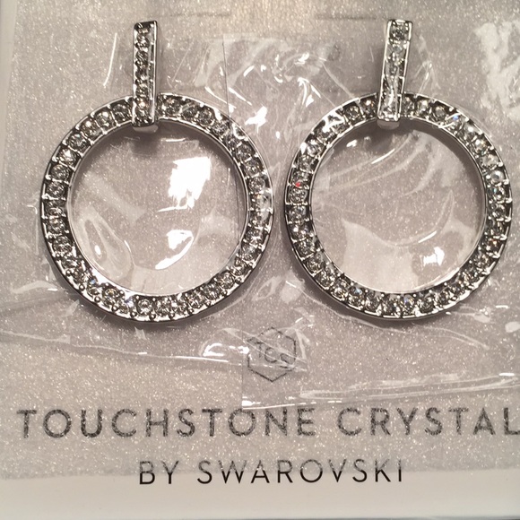Touchstone crystal by Swarovski earrings NWT🌷🌸 - Picture 5 of 5